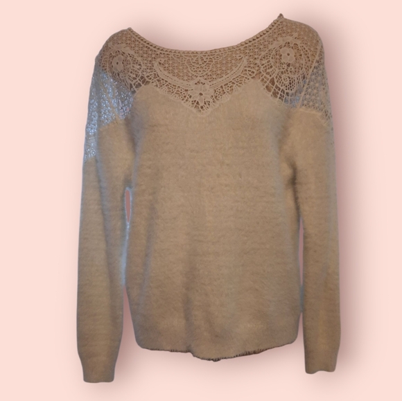 Sweet Love Elegant Cream Lace Sweater - Picture 3 of 10